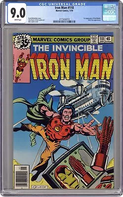 Buy Iron Man #118 CGC 9.0 1979 4173436010 1st App. James Rhodes • 92.49£