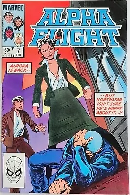 Buy Alpha Flight #7 (1984) Vintage Key Comic, 1st Appearance Of Delphine Courtney • 15.93£