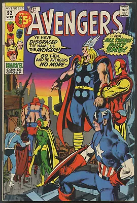 Buy 1971 Marvel Comics The Avengers  #92 All Things Must End! • 14.30£