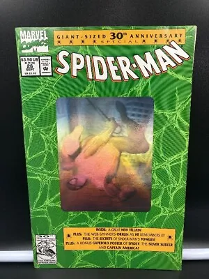 Buy 1992 Marvel Comics Spiderman 30th Anniversary Giant Sized Foil Cover #26 • 10.31£