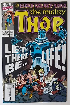 Buy The Mighty Thor #424  October 1990 Marvel Comics The Black Galaxy Saga • 8£