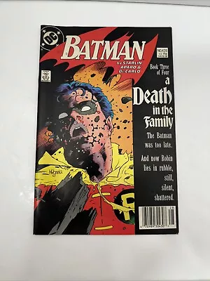 Buy DC Batman #428 A Death In The Family Newsstand - Death Of Jason Todd High Grade+ • 26.97£