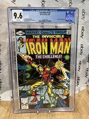 Buy Iron Man #134 CGC 9.6 1980 Marvel Comics Bob Layton Cover Titanium Man App • 119.93£
