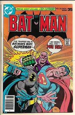 Buy BATMAN # 293 VF- (1977) Superman And Lex Luthor Appear. Newsstand Variant! • 15.82£