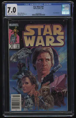 Buy Star Wars #81 CGC 7.0 OW/W Pgs Newsstand Boba Fett Cover Marvel • 67.96£