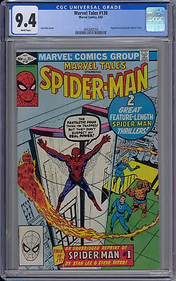 Buy Cgc 9.4 Marvel Tales #138 Reprints Amazing Spider-man #1 • 80.42£