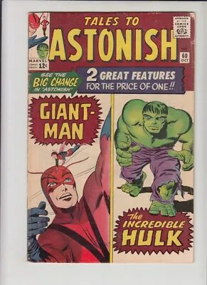 Buy Tales To Astonish #60 Vg+ *dual Features Begin!! • 79.06£