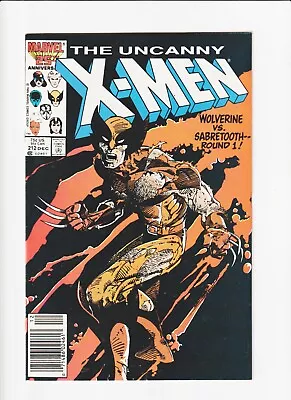 Buy Uncanny X-men #212 Wolverine Vs. Sabretooth Round 1 - Dec 1986 • 15.77£