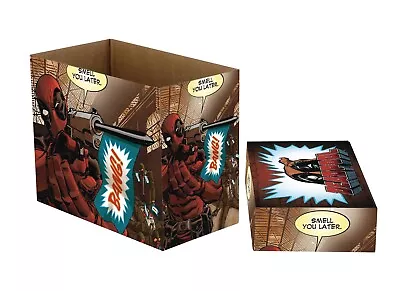 Buy DEADPOOL Printed Comic Short Box Storage Marvel NEW LOT OF 3 WizKids • 57.77£