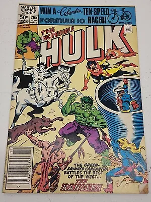 Buy The Incredible Hulk #265 NEWSSTAND KEY 1st Rangers Bill Mantlo Al Milgrom   • 3.96£