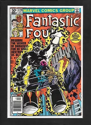 Buy Fantastic Four #229 (1981): Newstand Edition! Bill Sienkiewicz Cover Art! VF-! • 3.99£