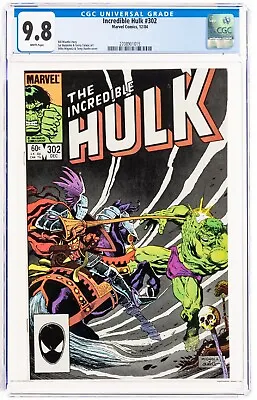 Buy 🔥 Incredible Hulk #302 (1984) Marvel Mike Mignola Cover CGC 9.8 Avengers • 69.66£