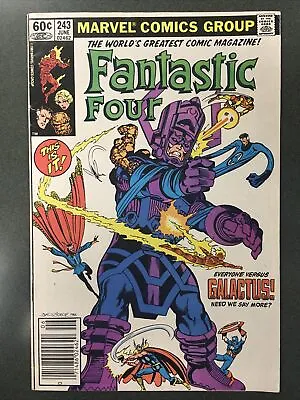Buy Fantastic Four #243 (Marvel, 1982) Iconic Cover Art Newsstand Edition Byrne FN • 20.09£