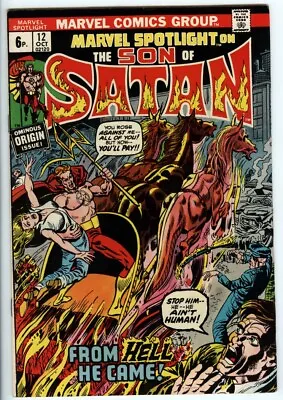 Buy Marvel Spotlight 12 1st Full Appearance Of Son Of Satan 1973 • 75£