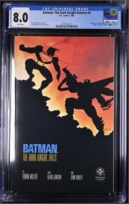 Buy Batman The Dark Knight Returns #4 CGC 8.0 1st Print Key Issue Frank Miller Cover • 31.87£