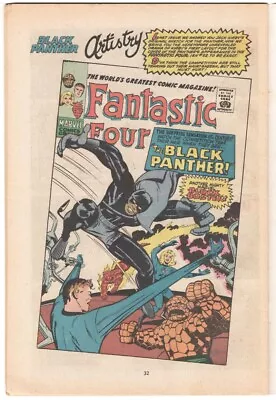 Buy FANTASTIC FOUR 52 Unaltered Cover Art In JUNGLE ACTION 11 BLACK PANTHER UK Price • 6.01£