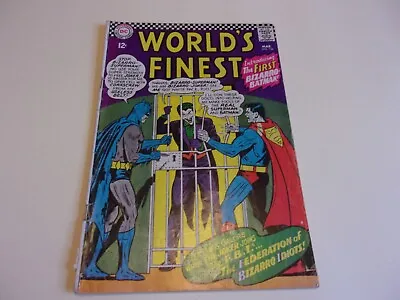 Buy World’s Finest # 156 1st App. Bizarro Batman ( 1966) Superman And Batman • 20£