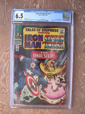 Buy Tales Of Suspense #74 CGC 6.5   Jack Kirby Cover  Iron Man And Captain America • 158.60£