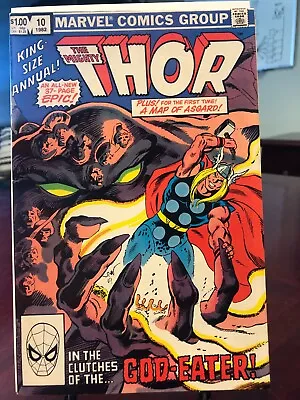 Buy The Mighty Thor Annual #10 1st Appearance Demogorge Asgard Map 1982, Thor #366 • 14.59£