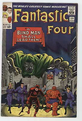 Buy Fantastic Four 39 Marvel 1965 VF Jack Kirby Stan Lee Doctor Doom Daredevil • 482.57£