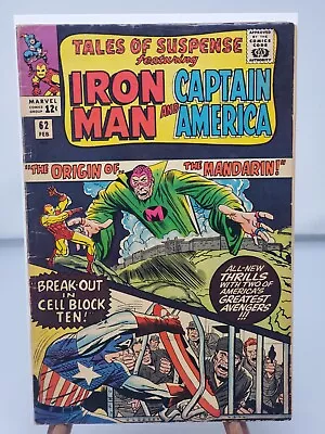 Buy TALES OF SUSPENSE #62 Marvel 1965 Origin Of The Mandarin. 3.5-4.0 • 27.58£