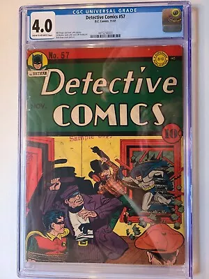 Buy Detective Comics # 57 Dc 1941 Cgc 4.0 Bob Kane Cover And Art • 1,146.38£