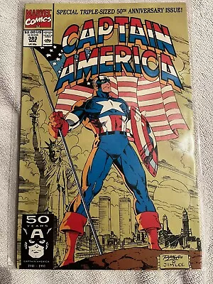 Buy Captain America #383 (1991) Special Triple-sized 50th Anniversary • 14.99£