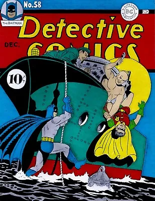 Buy Detective Comics # 58 Cover Recreation 1941 1st Penguin Original Comic Color Art • 236.97£