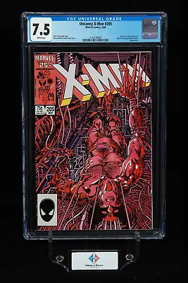 Buy Uncanny X-Men #205 ~ CGC 7.5 ~ Origin Of Lady Deathstrike ~ Marvel Comics (1986) • 31.97£