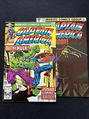 Buy Captain America #253 #257 (1981) - Versus The Hulk, 1st Gammadroid & Matrix 8 • 7.99£