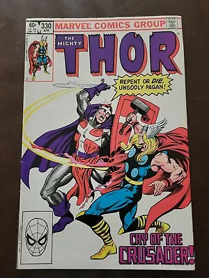 Buy Thor #330 VF 1st Appearance Of The Crusader Key Issue Marvel Comics 1983 MCU  • 11.87£