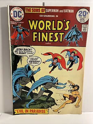 Buy WORLD'S FINEST #222 DC 3rd APPEARANCE App SUPER SONS BATMAN SUPERMAN, 1974, FN+ • 7.16£