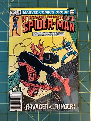 Buy The Spectacular Spider-Man #58 - Sep 1981 - Vol.1 - Newsstand - Minor Key (9640) • 3.55£