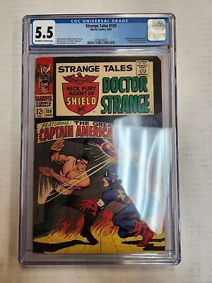 Buy Strange Tales 159 CGC 5.5 OW/W | 1st Appearance Of Val | Steranko | Marvel 1967 • 68.04£