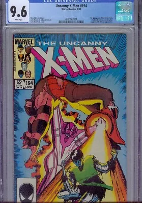Buy Uncanny X-men #194 Cgc 9.6, 1985, 1st Appearance Fenris Twins, Juggernaut • 54.55£