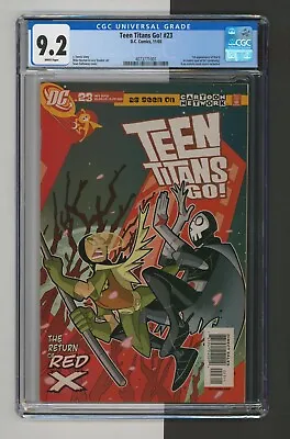 Buy Teen Titans Go #23, CGC 9.2, 1st Appearance Red X, Rare, DC Comics, 2005 • 173.85£