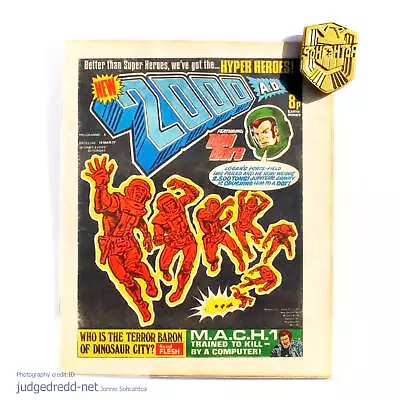 Buy 2000AD Prog 4 3rd Judge Dredd Appearance + Comic Bag And Board 19 3 77 1977 () • 103.50£