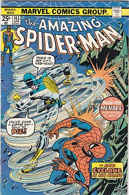 Buy AMAZING SPIDER-MAN #143 Marvel Comics 1st App Cyclone/Peter & MJ Kiss.Fine • 14.52£