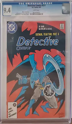 Buy Detective Comics #578 CGC 9.4 Todd McFarlane • 88.39£