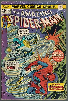 Buy Amazing Spider-Man 143  1st Appearance Of Cyclone!   VG+ 1975 Marvel Comic • 10.42£