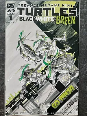 Buy Teenage Mutant Ninja Turtles Black White Green 1A  First Print  - 08.05.24 B/B • 9.95£