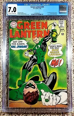 Buy Green Lantern #59 CGC 7.0 1st App Of Guy Gardner (DC, 1968) • 608.19£