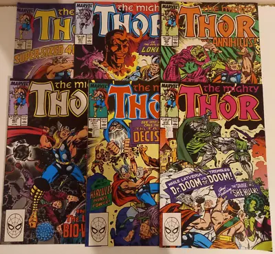 Buy Marvel Comics - The Mighty Thor - #400/401/405/407/408/410 - Dr Doom, 1989 • 14.99£