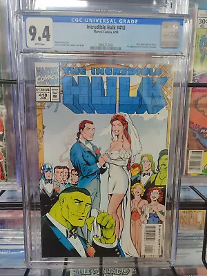 Buy Incredible Hulk #418 (1994) - Cgc Grade 9.4 - 1st Appearance Talos The Untamed! • 39.98£