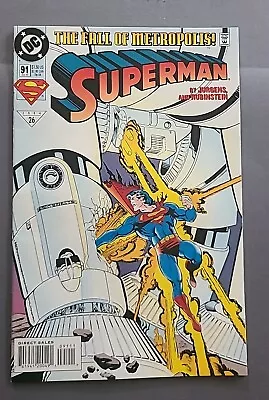 Buy DC Comics Superman #91 The Fall Of Metropolis 1994 • 6.43£