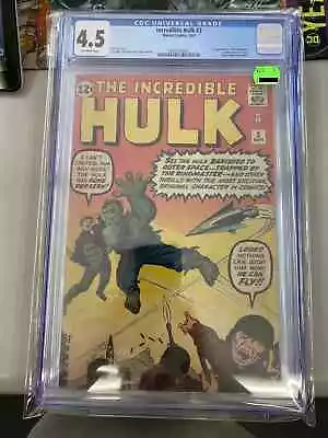Buy Incredible Hulk #3 CGC 4.5 Off-White Pages 1st Ringmaster & Circus Of Crime 1962 • 948.73£