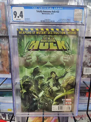Buy Totally Awesome Hulk #22 (2017) - Cgc Grade 9.4 - 1st Full Appearance Weapon H! • 47.95£