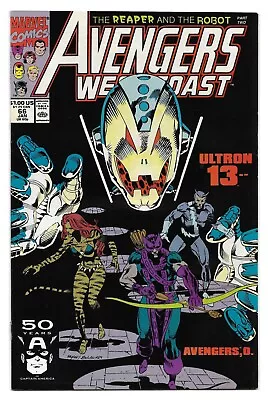 Buy Avengers West Coast #66 (Vol 2) : NM- :  Tunnel Vision  : Ultron-13 • 2.75£