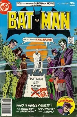 Buy DC Comics Batman Vol 1 #291 1977 5.0 VG/FN 🔑 • 42.65£
