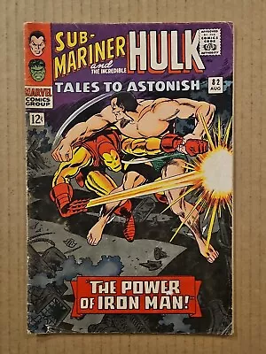 Buy Tales To Astonish #82 Iron Man Marvel 1966 VG+ • 9.59£